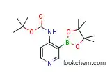 Molecular Structure of 1073354-02-5 (4-TERT-BUTYLOXYCARBONYLAMINOPYRIDINE-3-BORONIC ACID PINACOL ESTER)